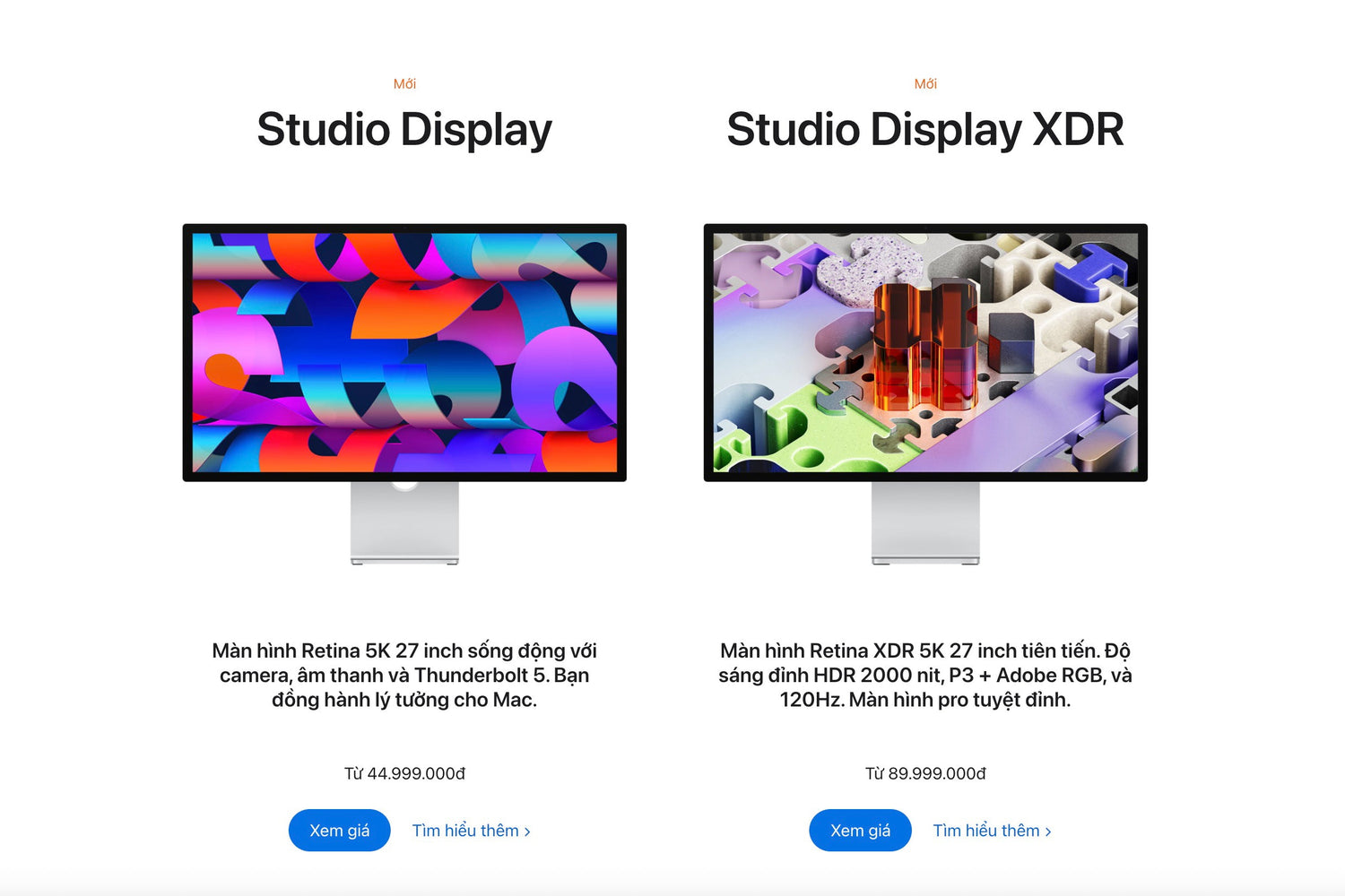 Apple cập nhật Studio Display với Thunderbolt 5 và nhiều nâng cấp