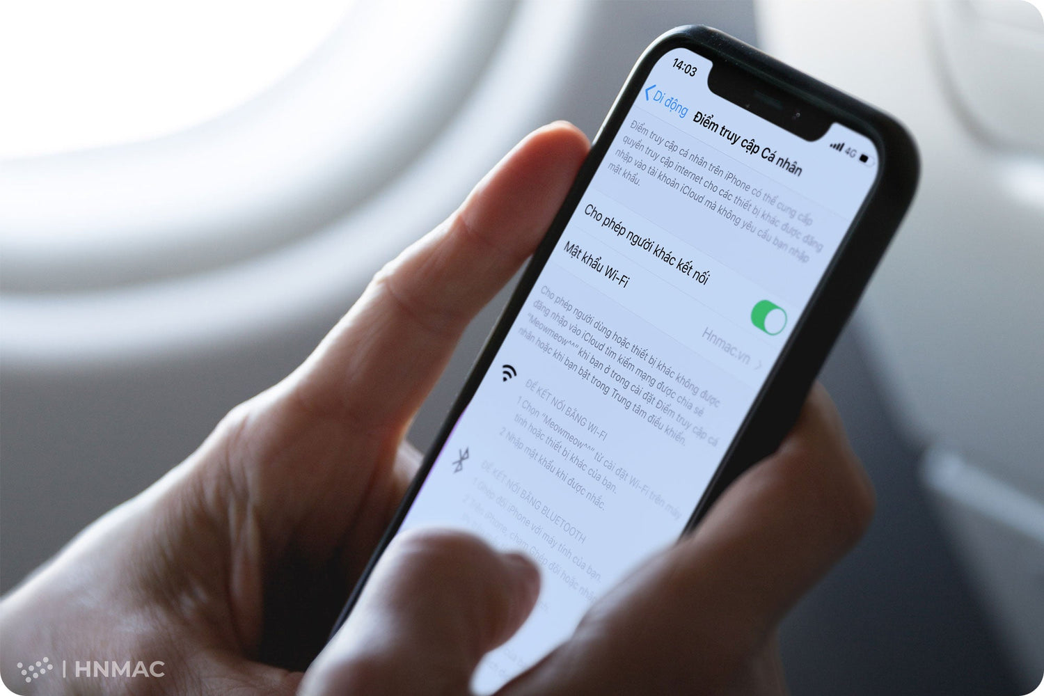 Hướng dẫn phát WiFi trên iPhone cho Macbook