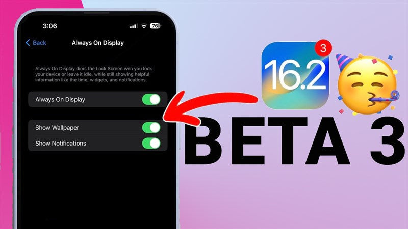 Apple tung ra iOS 16.2 Beta 3 trước thềm bản chính thức