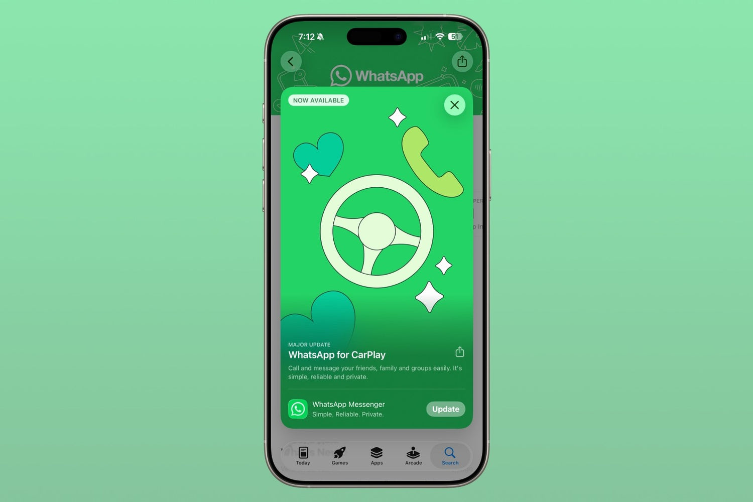 WhatsApp có ứng dụng CarPlay mới, gọi và nhắn tin dễ hơn trong xe