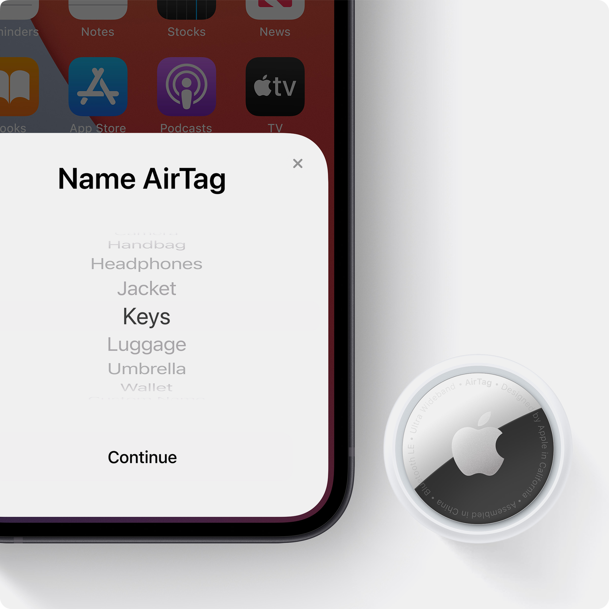 Airtag kết nối với iphone