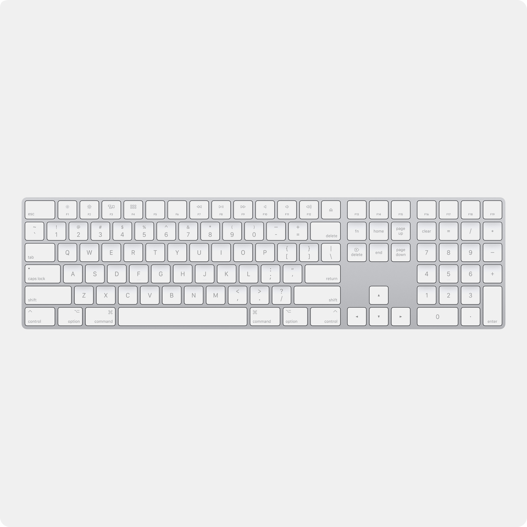 Bàn phím Magic Keyboard với Numeric Keypad cho Mac