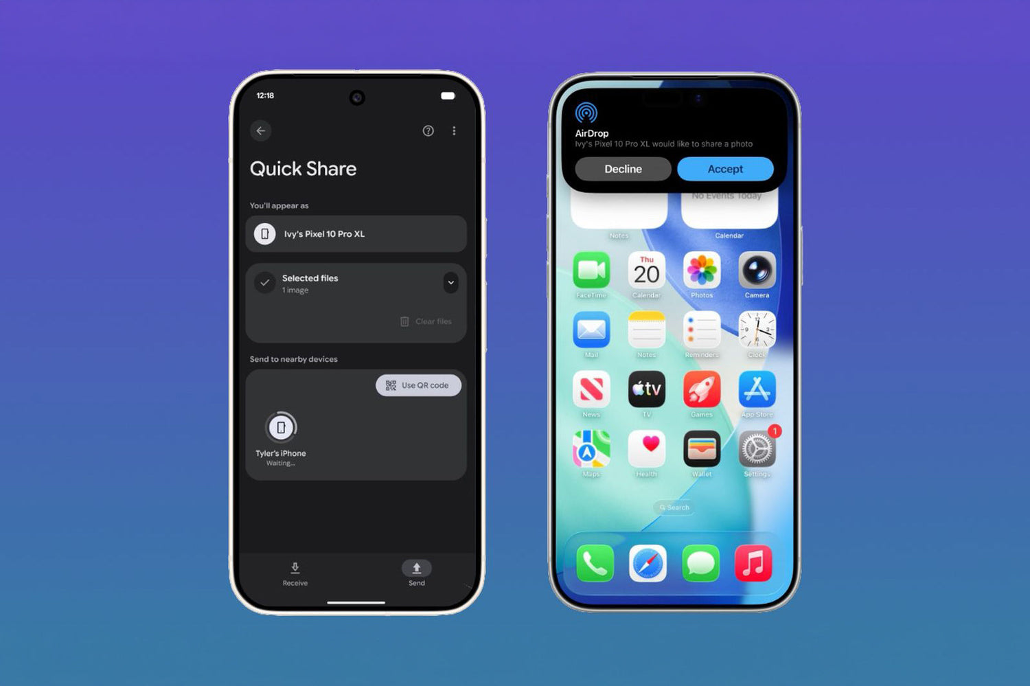 Liệu Apple có “dập tắt” cú chơi bất ngờ của Google: Cho Android gửi file sang iPhone bằng AirDrop?