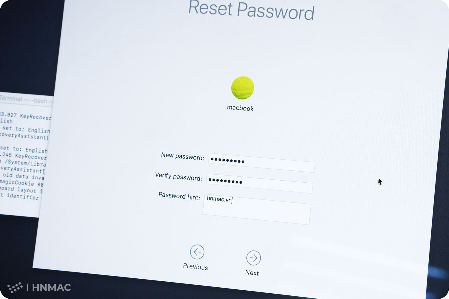 Giải pháp khi quên Password Macbook